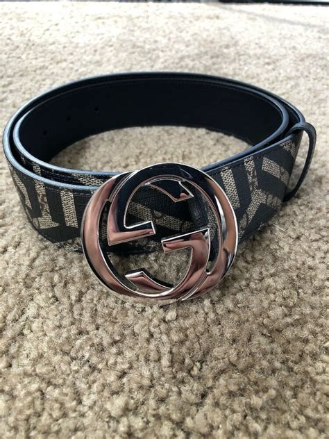 real gucci belts ebay|authentic men's Gucci belt sale.